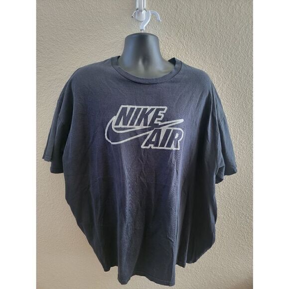 Nike Air Men's Blue Rare Short Sleeve Logo Stitch Detail Graphic Tee 3XL - Picture 1 of 4